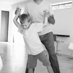 Grandpa and Child playing together